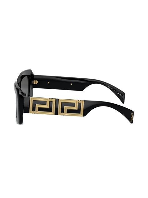 versace black greca sport sunglasses|versace square sunglasses.